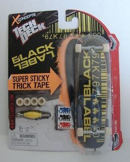 TECH DECK Fingerboard Skateboard 120mm Longboard Black Label barcode