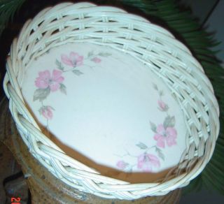 Newly listed Teleflora Gift Ceramic White Tan Wicker Basket