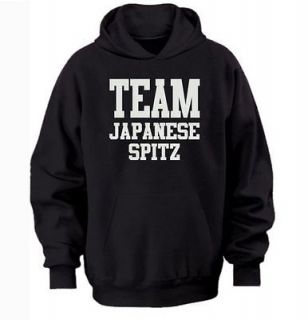 TEAM JAPANESE SPITZ HOODIE warm cozy top   dog and puppy pet owners