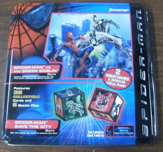 Spider Man Vs Green Goblin / Save the City Game 2002 Pressman Tin 