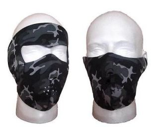 pce Snow Camo Face Mask 1 pc Half & 1 pc Full for Hunting, Ski 