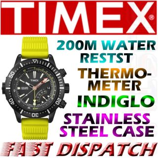   Adventure Divers 200M Depth Gauge & Temp Sensor Sports Watch NEW