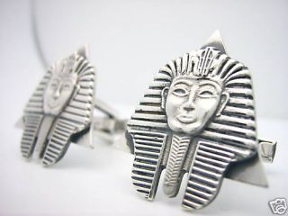 silver egyptian sphinx pharaoh cufflinks egypt sphynx from canada time