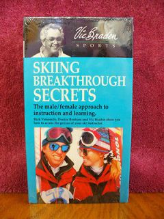 Vic Bradens Skiing Breakthrough Secrets NEW VHS INSTRUCTION AND 