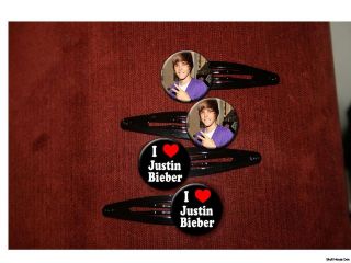 justin bieber peace set of 4 hair clips barrettes time