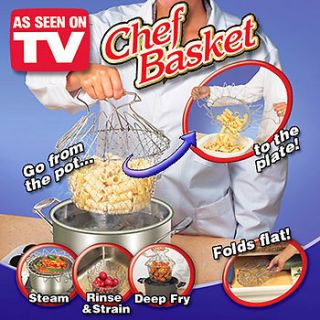   Basket As Seen On TV 12 in 1 Tool   Steamer,Rinse,Strainer,Deep Fryer