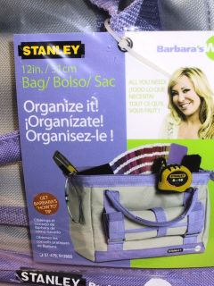 STANLEY Barbaras Way 12 Lavender & Grey Tool Bag, Roll up Organizer 