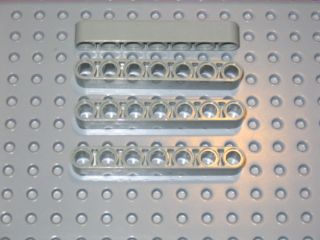 lego 4x lt gray technic liftarm 1x7 thick 10030 4482