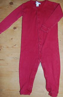 Pottery Barn Kids Red One Piece Pajama Playsuit Size 18 24 Months