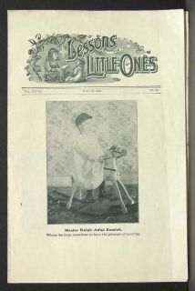 lessons for little ones features old rocking horse 1902 time