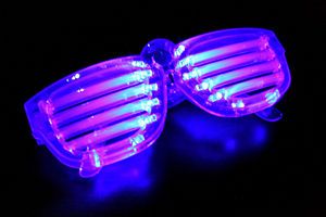   Shutter LED Flashing Shades Light Up Glasses Deadmau5 Skrillex LMFAO