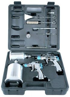   HVLP Auto Paint & Touch Up SPRAY GUN SYSTEM w/ 2 StartingLine Guns