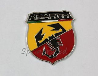 2pcs Car FIAT Abarth 3D Badge Emblem Decal Logo Sticker Adhesive 500 