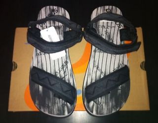 speedo men sandals flip flops black size 9 42 new with box