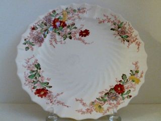 SPODE FAIRY DELL DINNER Plate Swirled Rim Copeland Porcelain Vintage