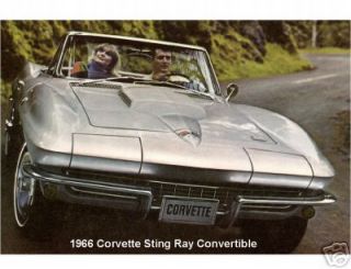 1966 Corvette Sting Ray Conv. Refrigerator Magnet