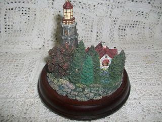 Hawthorne Village Conquering the Storms Kinkade Lighthouse Sculpture
