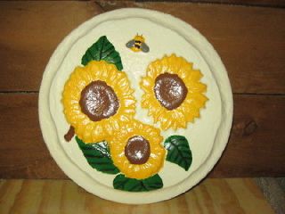 NEW SUNFLOWER STEPPING STONE PLASTIC MOLD, MOULD FOR CONCRETE CEMENT 