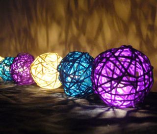 3m rattan ball fairy lights string lights party p atio