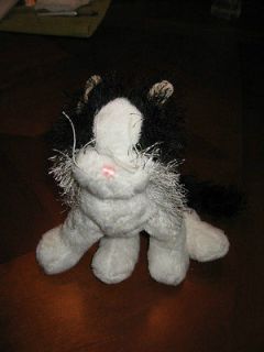 webkinz black and white cat plush only 