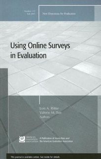   Online Surveys in Evaluation by Valerie M. Sue 2007, Paperback