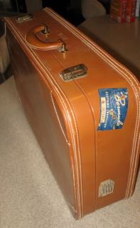 vintage leather suitcases in Collectibles