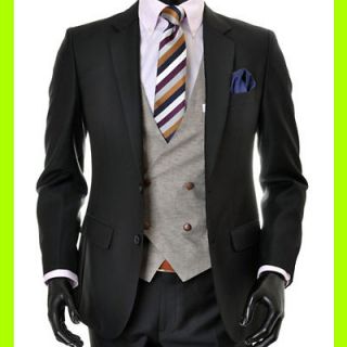 suits professional  New Mens Dress suit solution 34R 2 Black suit 
