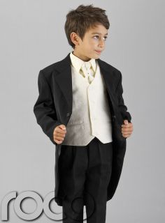boys tail suit jacket only black wedding page boy prom