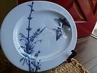 ANTIQUE ENGLISH CHINOISE ORIENTAL FLOW BLUE MEAT PLATTER STAFFORDSHIRE 