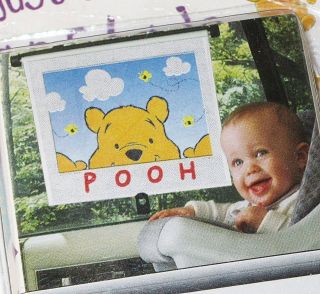   Years Winnie The Pooh Adjust & Lock Car Shade Baby Sun Protection 3352