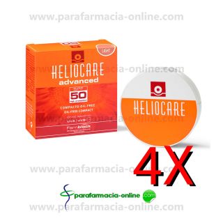 4X HELIOCARE OIL FREE COMPACT SPF 50 LIGHT 10G ANTI AGEING 