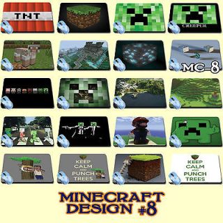 MINECRAFT CREEPER LARGE MOUSE PAD 20 CHOICES EARTH DIAMOND TNT 