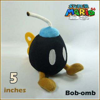 Super Mario Bros Plush Bob omb Bomb Soft Toy Doll Nintendo Stuffed 