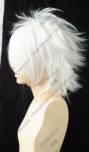 cos wigs new short white cosplay party anti alice wig