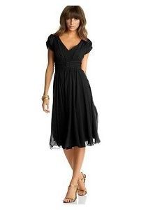 Suzi Chin Maggy Boutique Black Silk Chiffon Dress Size 12 New