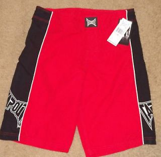 New Boys TAPOUT Swim Trunks/Boardie​s (Board Shorts, Red)   Size 18