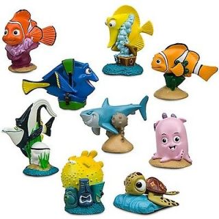NEW 9pcs FINDING NEMO CAKE TOPPER COLLECTION FIGURINE PLAYSET