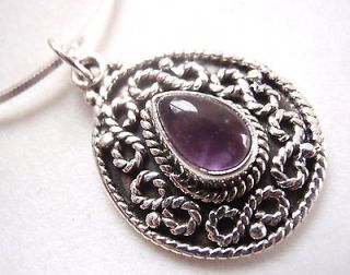 Amethyst Infinite Love 925 Sterling Silver Infinity Necklace