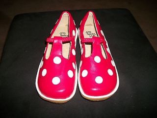   JUMPER SHOES SIZE 6 YOUTH RED WITH WHITE DOTS T STRAP BOUTIQUE
