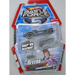 HOT WHEELS BATTLE FORCE 5 REVERB VEHICLE W/ SNAP ON WEAPONS