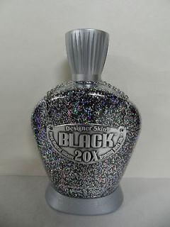   SKIN BLACK 20X SILICONE BRONZER INDOOR TANNING BED TAN LOTION NEW
