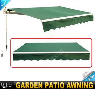 New 8.2 Manual Garden Patio Awning Canopy Sun Shade Retractable 