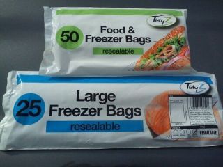 resealable food freezer sandwich bags 2 sizes new in packet sale 