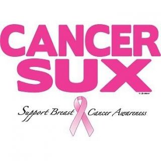 CANCER SUX S 5X Breast Cancer Awareness Item T Shirt Fashion Support 