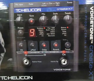 TC Helicon Voicetone Create XT Multi Effects Vocal Pedal   Free US 