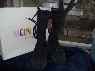 REDUCED (5M) Reg $179 MOON BOOT Tecnica W E Butter, Black Leather 