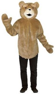 TED Movie Jumpsuit Adult Suit Tunic Headpiece Bear Mascot Costume