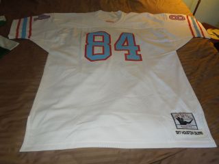Mitchell Ness M&N Billy White Shoes Johnson Houston Oilers Jersey 2XL 