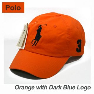   Color Cap Dark Blue Large Logo Polo Baseball Hat Golf Tennis Outdoor