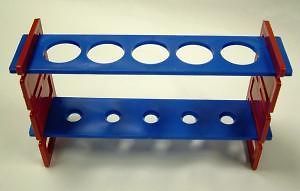test tube rack with 5 30 mm openings colorful plastic